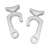 Taylor Made Products 1093 Rail Mount Boat Fender Line Clip (Pair) , White