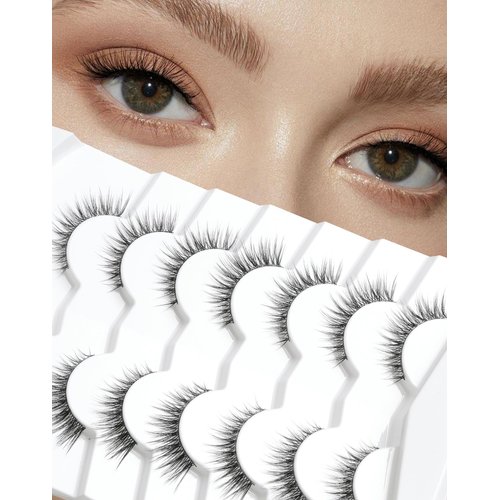Lashes eyelashes false eyelashes cat eye lashes wispy lashes mink lashes natural lashes fake lashes fake eyelashes eye lashes 7 pairs, Frihappy lashes #Danica
