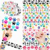 Generic 48PCS Paw Print Dog Cat Party Favors 24PCS Tattoos 24PCS Slap Bracelets Wristbands Themed Birthdays Party Supplies Decorations Pattern Girls Boys Gifts School Classroom Prize Carnival Reward