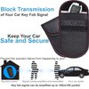Faraday Bag for Key Fob (2 Pack), TICONN Faraday Cage Protector - Car RFID Signal Blocking, Anti-Theft Pouch, Anti-Hacking Case Blocker (Carbon Fiber Texture)