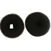 Pia Beauty Hair Donut Bun Maker, Ring Style Bun, Hair Increase Doughnut Shaper for Thick/long or short/thin Hair (medium size 3.5 Inch/Black)