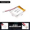 YDL 3.7V 850mAh 102535 Lipo Battery Rechargeable Lithium Polymer ion Battery Pack with PH2.0mm JST Connector