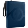 Trading Card Binder 4 Pocket, GEAoffice PU Cover 400 Pockets Card Collection Binder, Card Holder Folders for Standard Size Card, Sturdy Card Album for MTG, TCG, Game & Sports Cards, Navy Blue