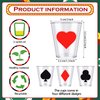 Zubebe 36 Pcs 2 oz Casino Shot Glasses Poker Shot Glasses Plastic Casino Cups for Las Vegas Casino Themed Party Supplies Poker Night Game Favors