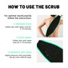 KICKLEEN Exfoliating Back Scrubber, Back Exfoliator Body Scrub Towel, Body Exfoliator Scrub Tool with Handles, Bath & Shower Back Scrub - Skin Care for Women & Men, Back Washer to Deep Clean Your Skin