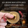 2-in-1 DND Dice & Fidget Spinner(1 Pack), Unique Roulette D&D Dice, Cool Spinner D&D Metal Dice Set, D6, D8, D10, D12,D20,D% 7-in-1 Dungeons and Dragons Dice Set，MTG RPG Role Playing Gaming Dice