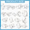 20 Pieces Polar Bear Animal Toy Figurines Set Includes Baby Bears 3D Model Educational Toys Bear Cake Toppers Christmas Birthday Gift for Boys and Girls Cake Decoration Craft Home Decoration