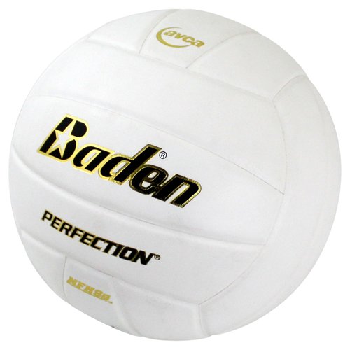 Baden Perfection Leather Volleyball, White