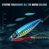 TRUSCEND Fishing Jigs Lures with Hand-Polished Colorfully Reflective Lead Fishing Spoons Glow Hard Swimbaits for Walleye Bass Trout Pike Tuna Salmon Freshwater & Saltwater Fishing Gear Gifts for Men