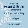 Life Extension Super Omega-3 EPA/DHA Fish Oil, Sesame Lignans & Olive Extract – Heart Health, Brain Health, Inflammation Health Support, Cholesterol Health Support, Gluten-Free, Non-GMO, 60 Softgels