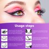 WHENFOMK False Eyelashes, 3D Crisscross Eyelashes 5 Pairs Long Fake Lashes Extensions, Contact Lens Friendly, Easy to Apply, Reusable Strip