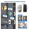 Veise Fingerprint Door Lock, Keyless Entry Door Lock, Electronic Keypad Deadbolt, Biometric Smart Locks for Front Door, Auto Lock, Anti-Peeking Password, Easy Install, Satin Nickel