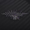 Sither Bridal Purple Crystal Hair Clip for Party Hair Comb for Women Wedding Hair Clip Hair Accessories for Bride Headpiece for Party Prom Gift