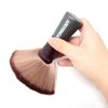 yueton 1Pack Hair Cutting Neck Duster Brush Soft Fan Shape Neck Brush Professional Barber Fiber Brush for Hairdressers Barbers Salon Stylist Home Haircuts