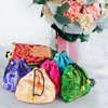 Lzttyee 30Pcs Silk Brocade Embroidered Drawstring Jewelry Pouch Bag Gift Bags Baskets Drawstring Coin Purse (Random Color)