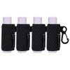 HEYSKAY 4PCS Lip Balm Holder Sleeves Keychain Compact Clip On Lipstick Holder Chapstick Holder Lip Gloss Holder Keychain Chapstick Elastic Sleeves