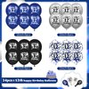 RUMIA Blue 12th Birthday Balloons 24Pcs Navy Blue Black Silver Happy 12th Birthday Latex Balloons Confetti Balloons for Boy Girls 12th Birthday Anniversary Party Decorations Supplies 12 inches