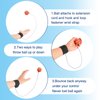 Skylety 24 Pieces Wrist Return Ball Rubber Sport Ball with Wrist Strap and String Rebound Bouncy Balls Wrist Rebound Toy on Elastic String Ball Wrist Toy for Teens Adults Wrist Exercise Play