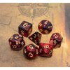 Polyhedral DND Dice Set, 6Pack Double-Colors Dice Sets with D4 D6 D8 D10 D% D12 D20 Compatible with Dungeons and Dragons D&D RPG MTG Table Games (6Colors 42 Pieces)