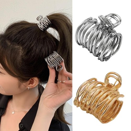 Metal Hair Claws Girl High Ponytail Clip Fixed Hairpin Claw Clip Advanced Sense Hair accessories Headwear for Women Men Hair Accessories Styling Jewelry Tools