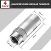 Meonum 4 PCS Grease Gun Couplers, Grease Gun Tip Replacement Grease Gun Needle Tip, 1/8 Inch Grease Gun Needle Tip, Grease Gun Fittings