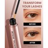 Feyano Eyelash Serum- Natural Comestic Eyelash Serum for Longer, Thicker Lashes & Brows, Boost Lash Serum Vegan & Cruelty-Free-Niacinamide, Centella Asiatica Leaf Extract(10 mLPink)