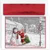 Masterpiece Studios Holiday Classic Collection 16-Count Boxed Christmas Cards with Foil-Lined Envelopes, 7.8" x 5.6", Santa and Snowman (897700)
