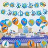 Water Gun Birthday Party Supplies Pool Birthday Party Supplies Set Water Gun Theme Birthday Party Decorations Include 1 Banner 1 Cake Topper 16 Balloons 24 Cupcake Topper
