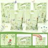 ArowlWesh Herb Flower Party Favor Bags - 50Pcs Plastic Herb Wildflowers Candy Treat Gift Bag with Handles Rustic Farmhouse Floral Snack Goodie Bags Wedding Birthday Party Supplies Baby Shower Decor