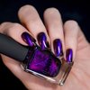 ILNP High Roller - Black-Based Purple Magnetic Holographic Nail Polish