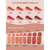 INTO YOU Lip Gloss Coco Liquid Moisturizing Lipstick Long Lasting Lip Stick Lip Stain Makeup Glitter Shine Non-sticky Lipstick for Women (CC06)