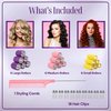 Thermal Rollers for Hair - 37 Self Grip Hair Rollers with 18 Clips and Styling Comb - Aluminum Thermal Hair Rollers for Volume and All-Day Curls - For Short, Medium, and Long Hair (Small)
