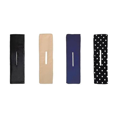 4 Pieces Hair Bun Maker, Flexible Hair Bun,Doughnut Hair Bun Hairstyle, Lazy Hair Curler Bun Clips, French Hairstyle, Hair Accessories for Women & Girls Kids (Black, Beige,Navy Blue, White Dots)