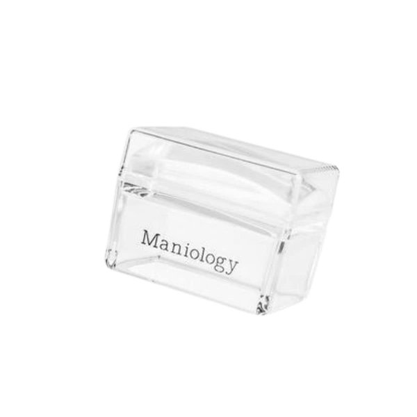 Maniology Ice Cube Clear Rectangular Stamper with Scraper Card, Essential Nail Stamping Tools