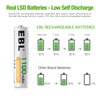 EBL 20 Pack 1500 Cycle 1100mAh AAA Ni-MH Rechargeable Batteries AAA (Typical 1100mAh, Minimum 1000mAh)