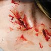 Tinsley Transfers SHANKED/Stab Wound - Film Quality Realistic 3D Prosthetic Makeup FX Transfer. Apply With Water.
