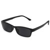 HUIHUIKK Distance Glasses Black Frame Tinted Gray Myopia Glasses -1.50 Strength **These are not reading glasses**
