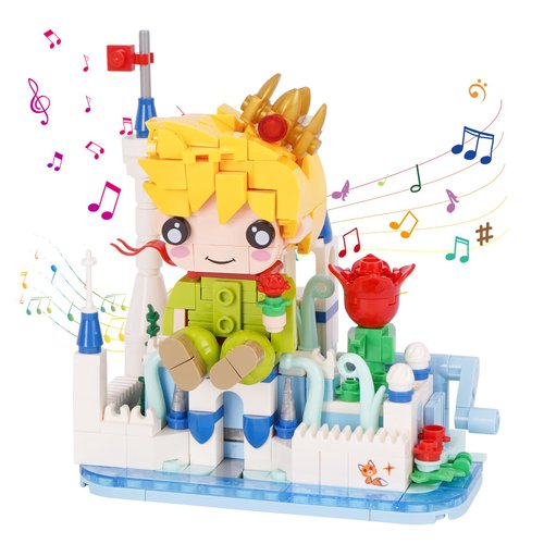 Oichy Music Box Building Toys, Fairy Tale Toys Building Kit for Girls, DIY Music Box Kit, Educational Toys Set Birthday Gift for Kids Ages 8+(339 PCS)