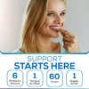 Oral Probiotics & Tongue Scraper for Bad Breath, Teeth & Gum Support - Oral Health & Fresh Breath Aid - 6 Probiotic Strains - BLIS M18 - Dental Probiotic for Teeth & Gums - 60 Mint Chewables Tablets