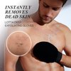 LOTTA Exfoliating Glove 3 Pcs Exfoliator Mitt Body Scrub 120D 150D 250D Shower Body Scrub Mitts Deep Skin for Cleanse Dead or Dry Skin 100% Viscose Fiber Suitable for Men and Women Black Gray White