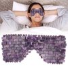 Jade Eye Mask, Jade Stones Agingproof Cooling Sleeping Eye Mask, Cold Eye Covers For Relief Eye Fatigue (Amethyst)