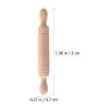10Pcs Mini Rolling Pin Dollhouse Dough Roller Miniature Dumpling Rolling Pin Mini House Rolling Pin Dollhouse Kitchen Accessories