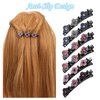 Braided Hair Clip, 6 Pack Braid Hair Clips with Shiny Rhinestone Hair Clips for Women & Girl, Elegant Crystal Hair Clips, Lazy Easily Braided Hair Clips for Dancing, Working, Wedding, Travel, Party