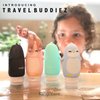 Kanga Care Travel Buddiez Penguin 3oz Refillable Silicone Leak Proof Toiletry Bottle 4 Pack set for Shampoo Conditioner Lotion Face Body Wash - Penguin Family (4 pack) Multicolored