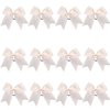8 Inch Cheerleader Bows Ponytail Holder Cheerleading Bows Hair Tie(Cream color)