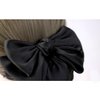 Women's Professional Ribbon Hair Clip with Black or Navy Chignon Cover, Barrette Net Bow-knot Decor
