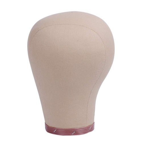YANTAISIYU 1 Piece 23 Inch Wig Head Cork Canvas Block Head Mannequin Head for Wigs Display Styling Manikin Head (23 inch)