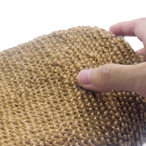 Bleu Bath (2 Pack) Natural Exfoliating Hemp Bath Mitt Shower Gloves Loofah Washcloth Sponge Machine Washable Body Scrubber (ROUGHER HEMP)