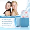 IMEASY Ice Roller for Face and Eye, Ice Face Roller,Facial Beauty Ice Roller Skin Care Tools, Ice Facial Cube, Gua Sha Face Massage, Silicone Ice Mold for Face Beauty(Blue)