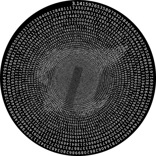 Bgraamiens Puzzle -π Day Puzzle The Mystical π Puzzle Hard Unique Round Numbers Puzzle for Adults (π in Black and White)